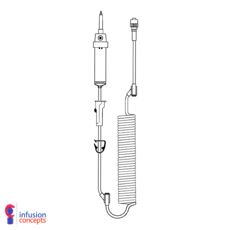 Eva Coil Giving Set 390cm Pump Compatible