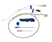 Jugular catheter double lumen full set