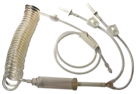 Pvc equine y spiral infusion