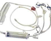 Equine y spiral infusion line