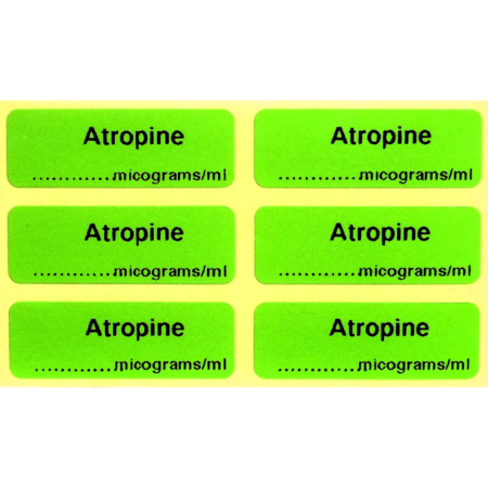 Atropine Label