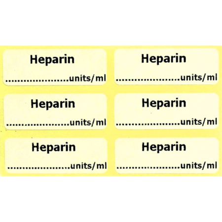 Heparin Labels