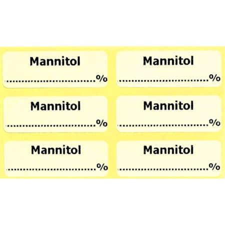 Mannitol Labels