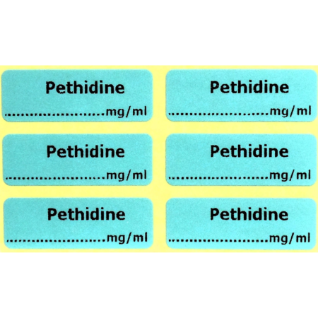 Pethidine Labels