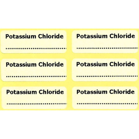 Potassium Chloride Labels