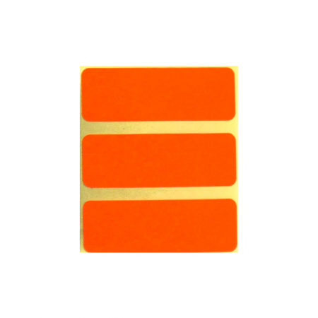 Blank Orange Syringe Labels (Box of 400)