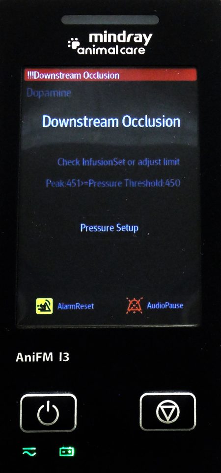 Anifm infusion pump warning