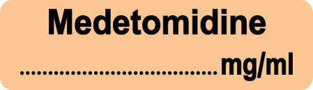 Syringe Labels: MEDETOMIDINE (Box 400)