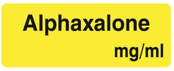 Syringe Labels: Alfaxalone (Box of 400)