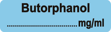 Syringe Labels: BUTORPHANOL (Box of 400)