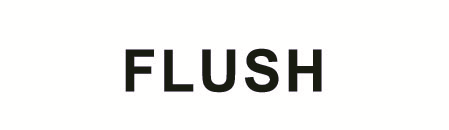 Syringe Labels: FLUSH white label, black text (Box of 400)