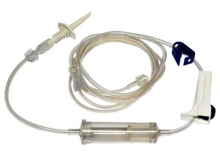 Feline narrow bore transfusion line