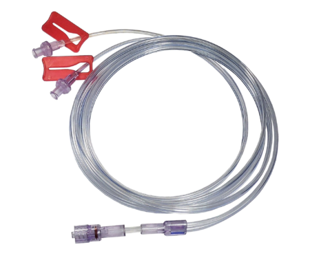 Anti siphon valve syringe driver line