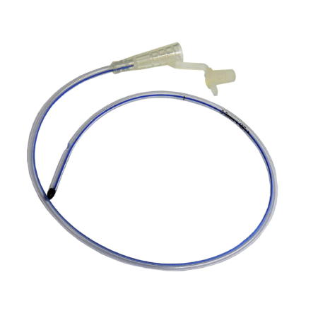 Blue silicone feeding tube