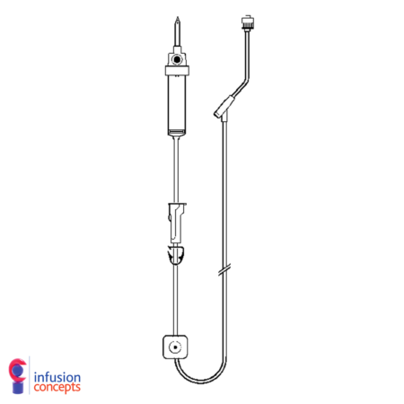 OptimaFX Giving Set With Fixed Male Luer Lock